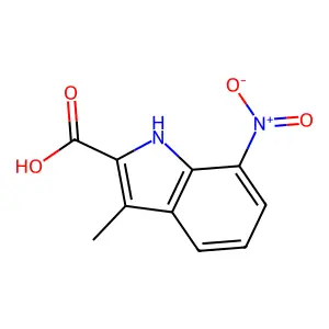 3-Methyl-7-nitro-1H-indole-2-carboxylic acid structure