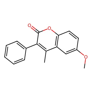 6-Methoxy-4-methyl-3-phenylcoumarin structure