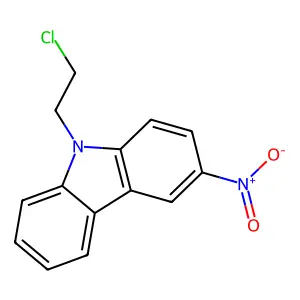 9-(2-Chloroethyl)-3-nitrocarbazole structure