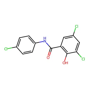 Benzamide, 3,5-dichloro-N-(4-chlorophenyl)-2-hydroxy- structure