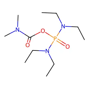 Carbamic acid, dimethyl-, anhydride with tetraethylphosphorodiamidic acid structure