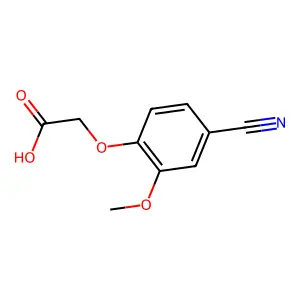 2-(4-Cyano-2-methoxyphenoxy)acetic acid structure