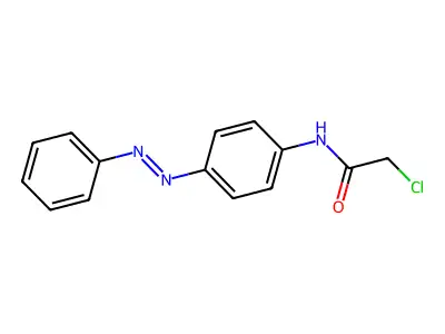 2-chloro-N-{4-[(E)-phenyldiazenyl]phenyl}acetamide structure