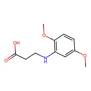 3-(2,5-Dimethoxyanilino)propanoic acid structure