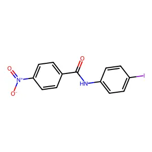 N-(4-iodophenyl)-4-nitrobenzamide structure
