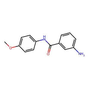 3-amino-N-(4-methoxyphenyl)benzamide structure