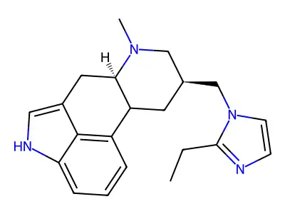 Ergoline, 8-((2-ethyl-1H-imidazol-1-yl)methyl)-6-methyl-, (8-alpha)- structure