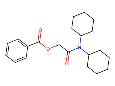 [2-(Dicyclohexylamino)-2-oxoethyl] benzoate structure