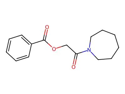 2-(Azepan-1-yl)-2-oxoethyl benzoate structure