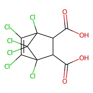 氯菌酸 structure
