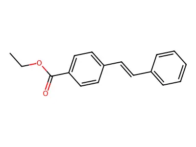 Ethyl 4-(2-phenylethenyl)benzoate structure