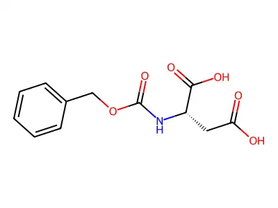 (2R)-2-(((benzyloxy)carbonyl)amino)butanedioic acid structure