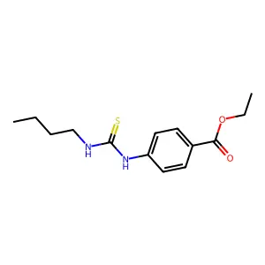 Ethyl 4-(butylcarbamothioylamino)benzoate structure