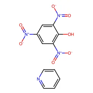 吡啶𬭩苦味酸盐 structure