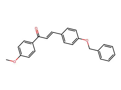 3-(4-Benzyloxyphenyl)-1-(4-methoxyphenyl)prop-2-en-1-one structure