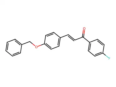 3-(4-Benzyloxyphenyl)-1-(4-fluorophenyl)prop-2-en-1-one structure
