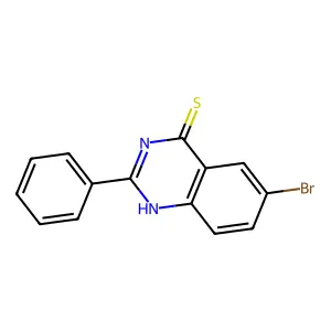 6-Bromo-2-phenylquinazoline-4(3H)-thione structure