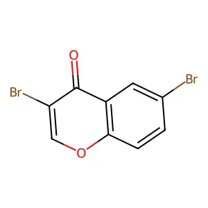 3,6-Dibromochromone structure
