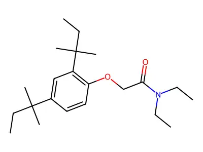 2-[2,4-双(1,1-二甲基丙基)苯氧基]-N,N-二乙基乙酰胺 structure