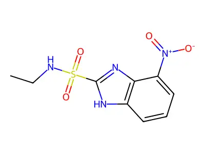1H-Benzimidazole-2-sulfonamide, N-ethyl-4-nitro- structure