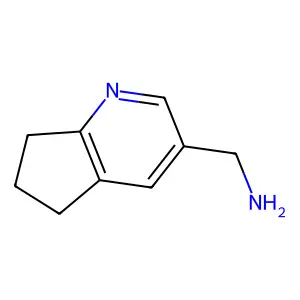 6,7-dihydro-5H-cyclopenta[b]pyridin-3-ylmethanamine structure