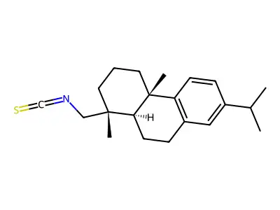 1-(isothiocyanatomethyl)-1,4a-dimethyl-7-propan-2-yl-2,3,4,9,10,10a-hexahydrophenanthrene structure