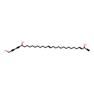 三十二碳-16,28-二烯-2,4,31-三炔-1,6,30-三醇 structure