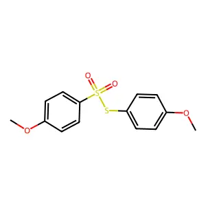 S-(4-Methoxyphenyl) 4-methoxybenzenesulfonothioate structure