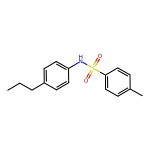 4-methyl-N-(4-propylphenyl)benzenesulfonamide structure