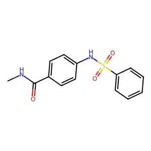 N-methyl-4-[(phenylsulfonyl)amino]benzamide structure