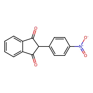 2-(4-nitrophenyl)-1H-indene-1,3(2H)-dione structure
