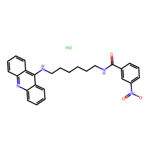Benzamide, N-(6-(9-acridinylamino)hexyl)-3-nitro-, monohydrochloride structure