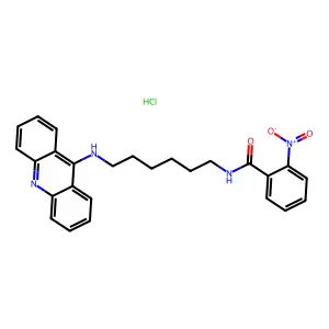 Benzamide, N-(6-(9-acridinylamino)hexyl)-2-nitro-, monohydrochloride structure