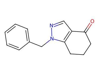 1-benzyl-1,5,6,7-tetrahydro-4H-indazol-4-one structure