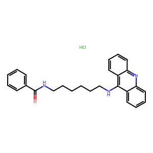 Benzamide, N-(6-(9-acridinylamino)hexyl)-, monohydrochloride structure