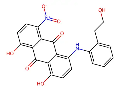 9,10-Anthracenedione, 1,8-dihydroxy-4-[[(2-hydroxyethyl)phenyl]amino]-5-nitro- structure