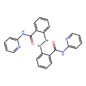 N-(2-pyridyl)-2-[[2-(2-pyridylcarbamoyl)phenyl]diselanyl]benzamide structure