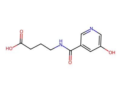 4-{[(5-Hydroxypyridin-3-yl)-carbonyl]amino}butanoic acid structure