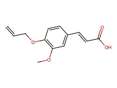 3-(3-Methoxy-4-prop-2-enoxyphenyl)prop-2-enoic acid structure