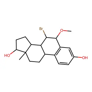 6-Methoxy-7-bromoestradiol structure