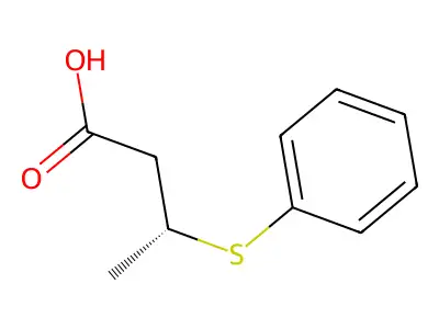 3-(Phenylthio)-butyric acid structure