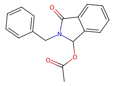 2-benzyl-3-oxo-2,3-dihydro-1H-isoindol-1-yl acetate structure