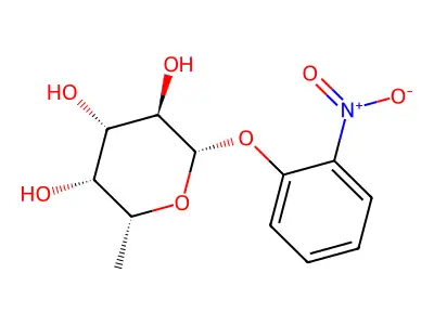 邻硝基苯基-β-D-岩藻吡喃糖苷 structure