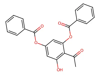 2-Acetyl-3,5-dibenzoyloxy-phenol structure