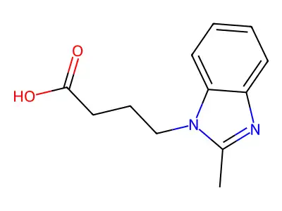 4-(2-methyl-1H-benzimidazol-1-yl)butanoic acid structure