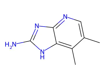 6,7-二甲基-3H-咪唑并[4,5-b]吡啶-2-胺 structure