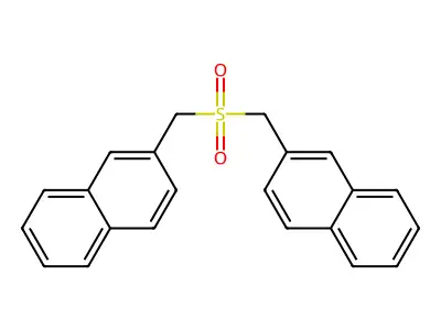 Bis[2-naphthylmethyl]sulfone structure