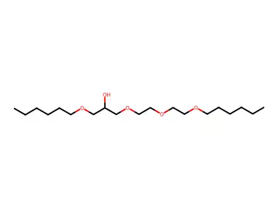 1-Hexyloxy-3-[2-(2-hexyloxyethoxy)ethoxy]propan-2-ol structure