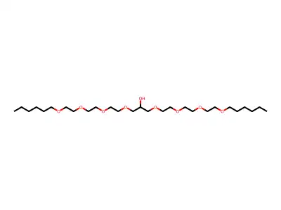 1,3-Bis{2-[2-(2-hexyloxyethoxy)ethoxy]ethoxy}propan-2-ol structure