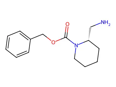 Benzyl 2-(aminomethyl)piperidine-1-carboxylate structure